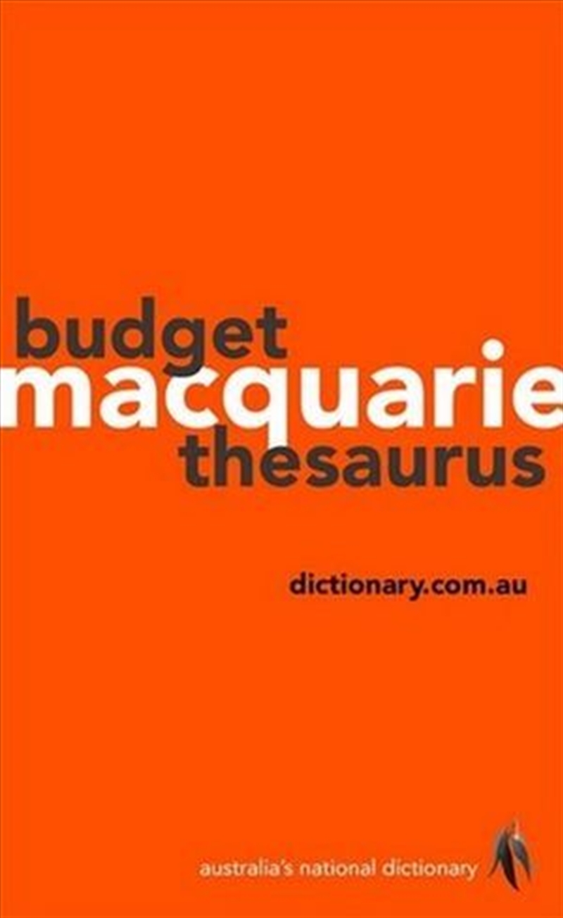 Macquarie Budget Thesaurus/Product Detail/Language & Linguistics