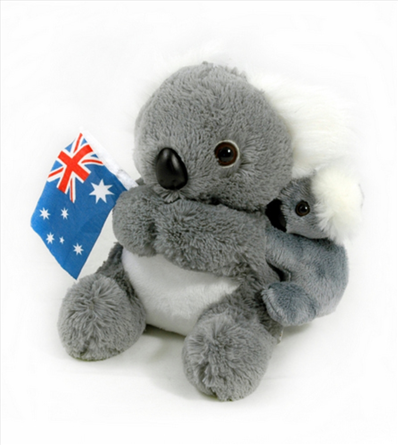 21cm Koala W/Baby And Flag/Product Detail/Plush Toys