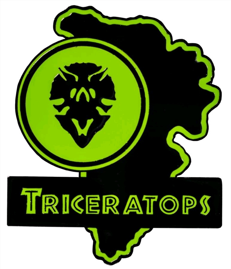 Jurassic Park - Triceratops Map Enamel Pin/Product Detail/Buttons & Pins