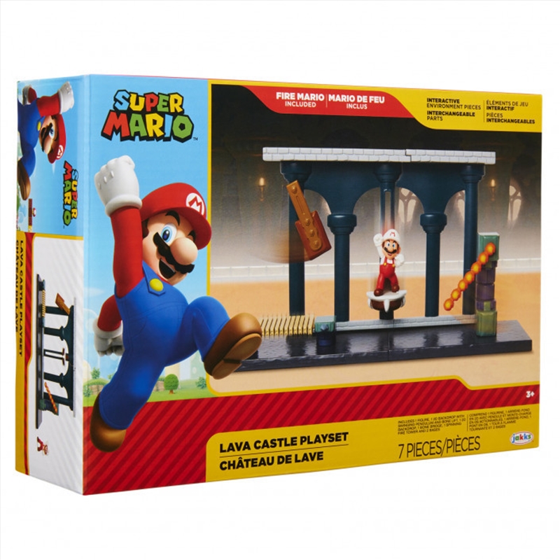 World of Nintendo 2.5" Lava Castle Playset/Product Detail/Play Sets