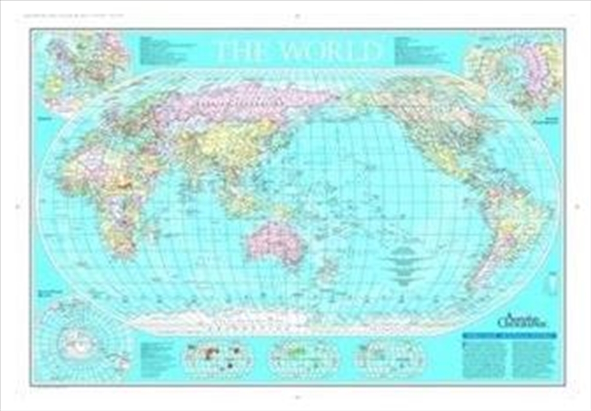 Map - World Map 'Aust Geographic' Laminated/Product Detail/Posters & Prints