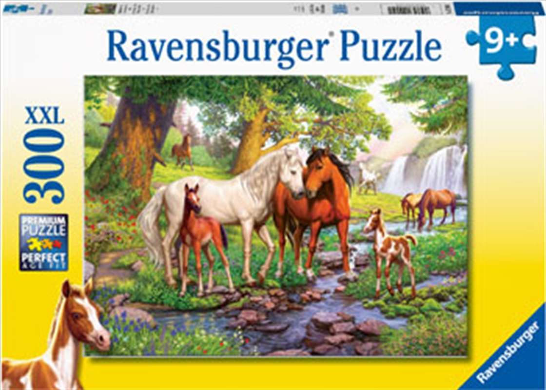 Horses By The Stream 300pc/Product Detail/Nature and Animals