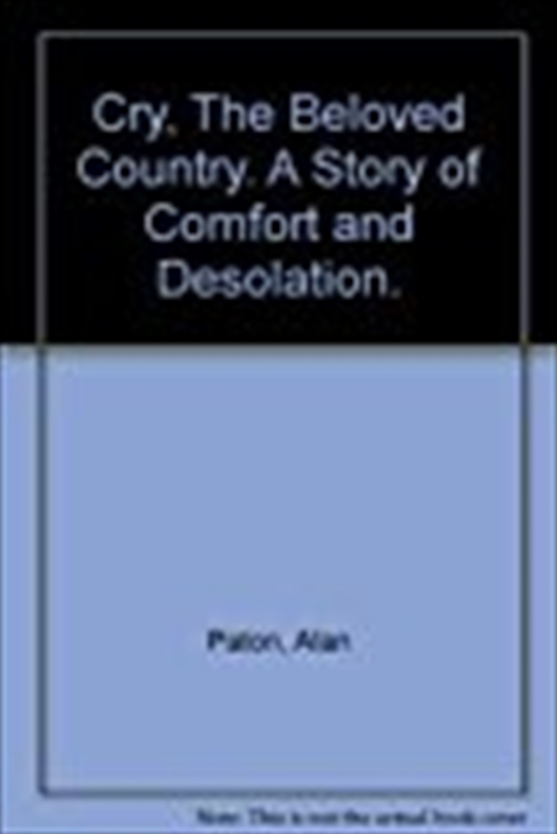 Cry, The Beloved Country/Product Detail/General Fiction Books