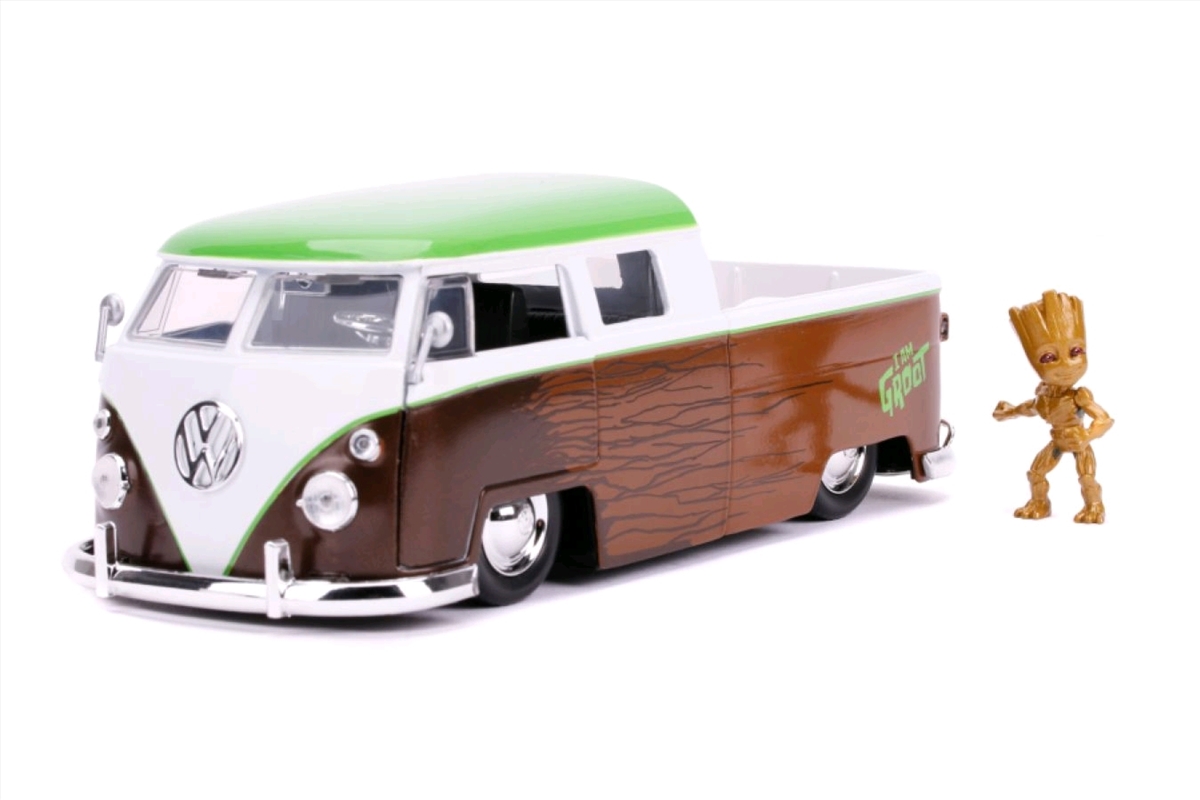 Guardians of the Galaxy: Vol. 2 - 1962 Volkswagon Bus with Groot 1:24 Scale Hollywood Ride/Product Detail/Figurines