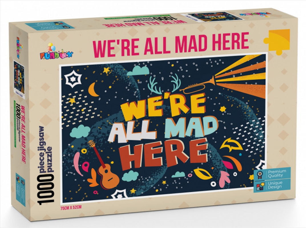 We're All Mad Here Puzzle - 1,000 Pieces/Product Detail/Art and Icons