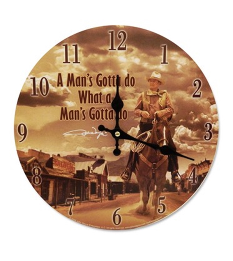 John Wayne Clock/Product Detail/Clocks