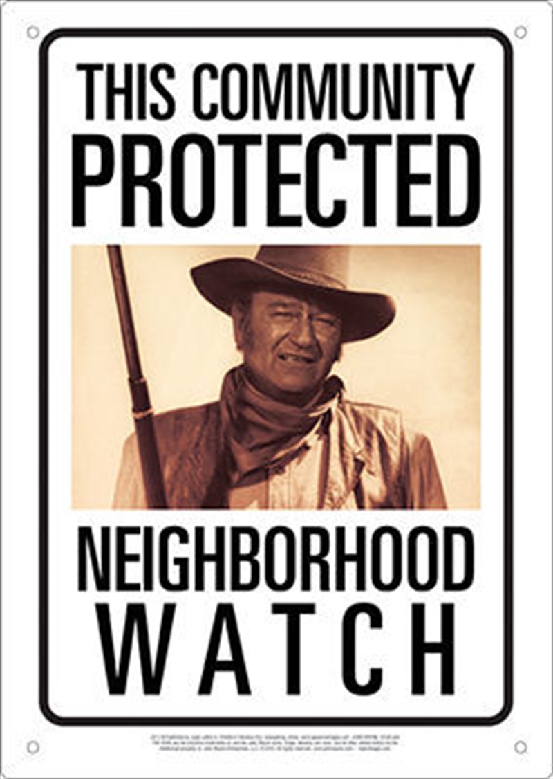 Protected By John Wayne Sign/Product Detail/Posters & Prints