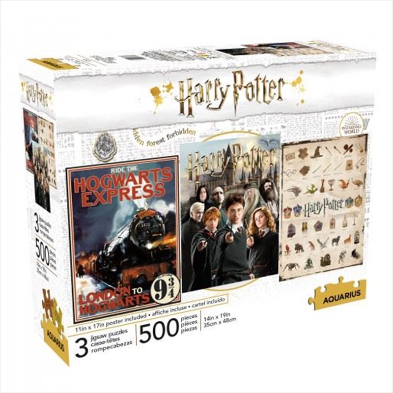 Harry Potter - 3 x 500 Piece Puzzle Set/Product Detail/Film and TV