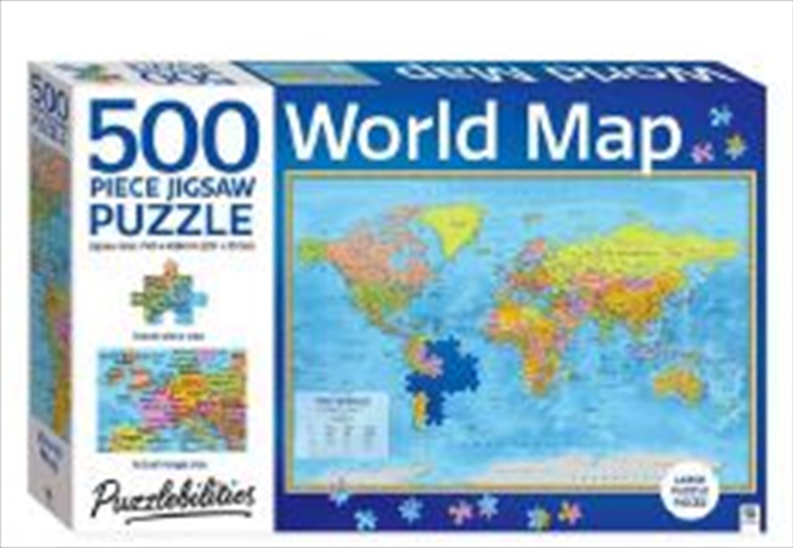 World Map Jigsaw Puzzle - 500 Piece/Product Detail/Education and Kids