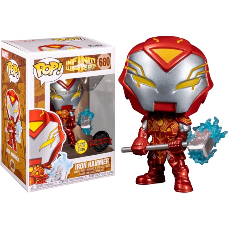 Infinity Warps - Iron Hammer Metallic Glow US Exclusive Pop! Vinyl [RS]/Product Detail/Standard Pop Vinyl