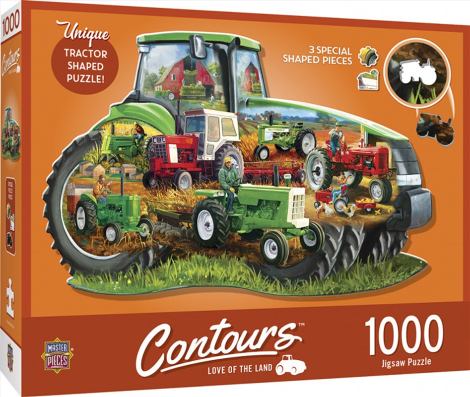 Contours Shaped Tractor Shape 1000 Piece Puzzle/Product Detail/Education and Kids