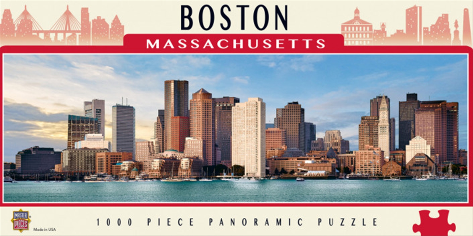 City Panoramic Boston 1000 Piece Puzzle/Product Detail/Destination