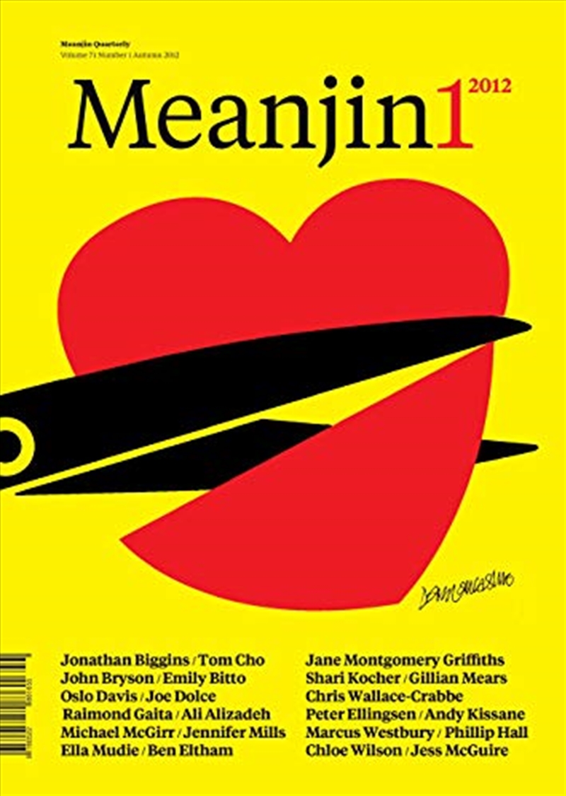 Meanjin Vol. 71, No. 1/Product Detail/Literature & Plays