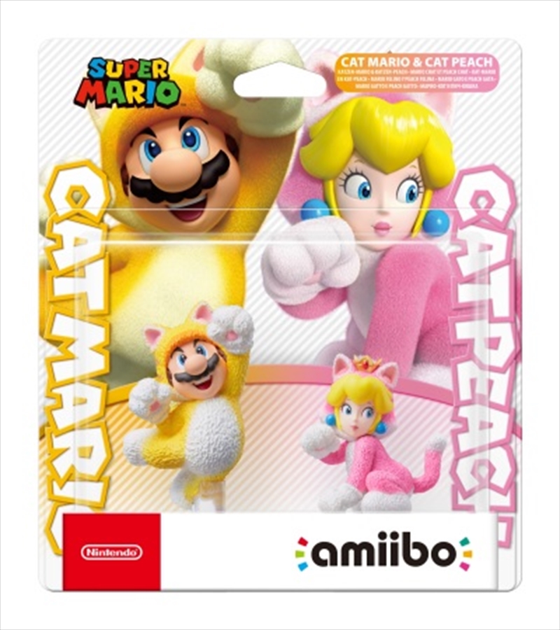 Buy Supermario 3D amiibo Cat Mario & Cat Peach Double Pack, Games ...