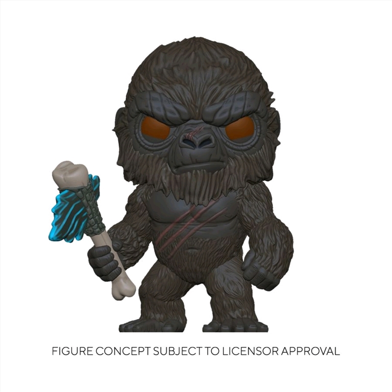 Godzilla vs Kong - King Kong with Scepter Flocked US Exclusive Pop! Vinyl [RS]/Product Detail/Movies