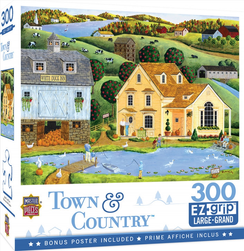 Masterpieces Puzzle Town & Country The White Duck Inn Ez Grip Puzzle 300 pieces/Product Detail/Destination