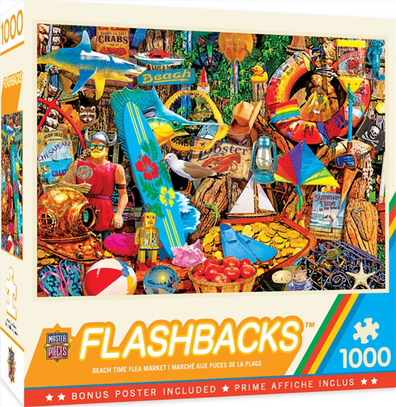 Masterpieces Puzzle Flashbacks Beach Time Flea Market Puzzle 1,000 pieces/Product Detail/Destination