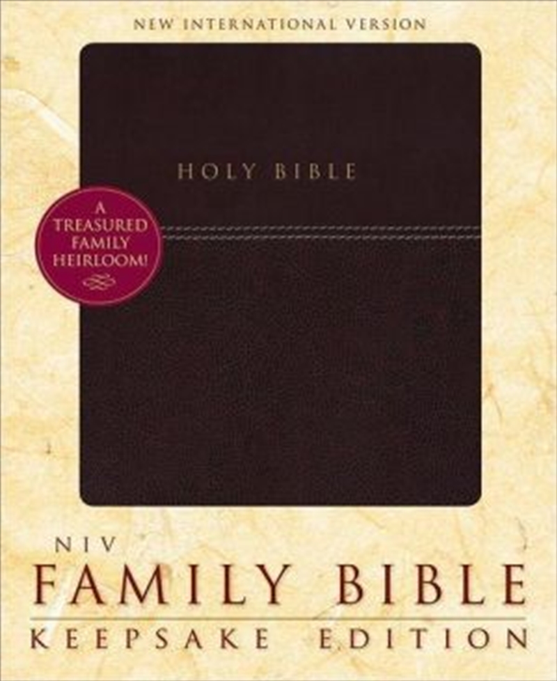 NIV, Family Bible (Keepsake Edition), Leathersoft, Burgundy, Red Letter/Product Detail/Religion & Beliefs