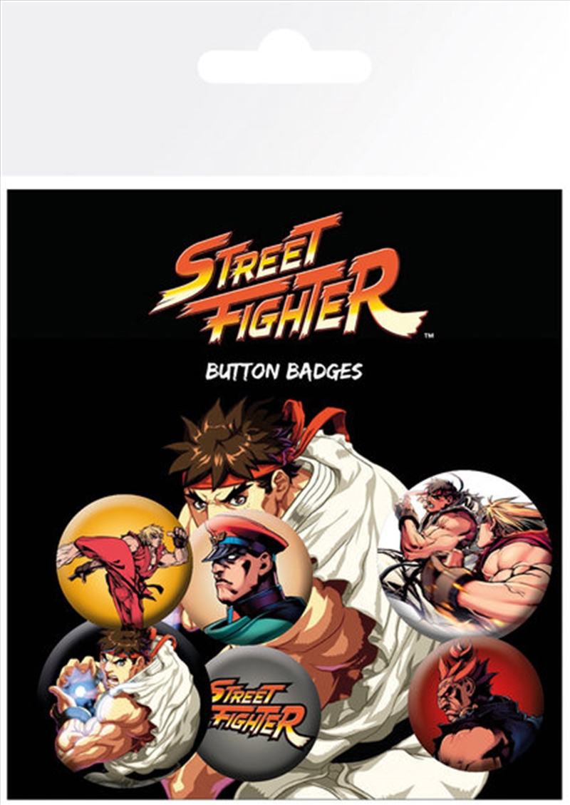 Street Fighter Badge 6 Pack/Product Detail/Buttons & Pins