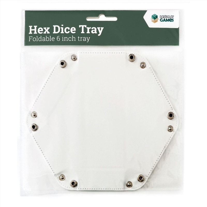 LPG Hex Dice Tray 6" White/Product Detail/Games Accessories