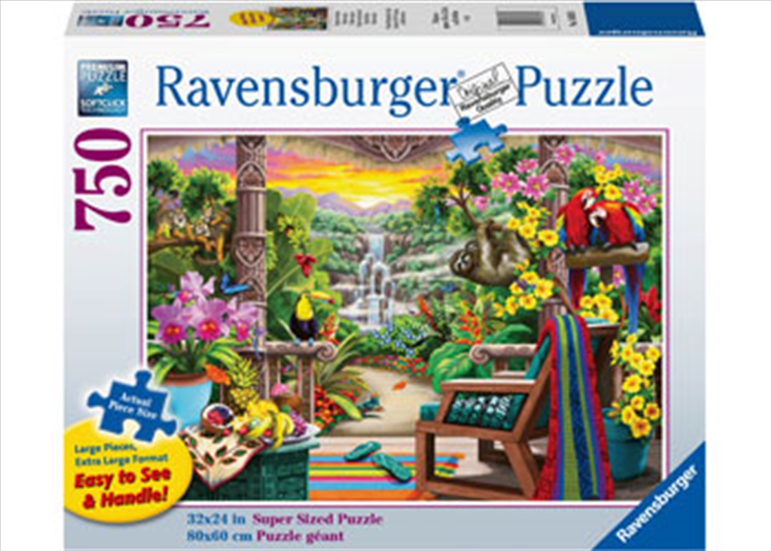 Tropical Retreat 750 Piece Large Format Puzzle/Product Detail/Art and Icons