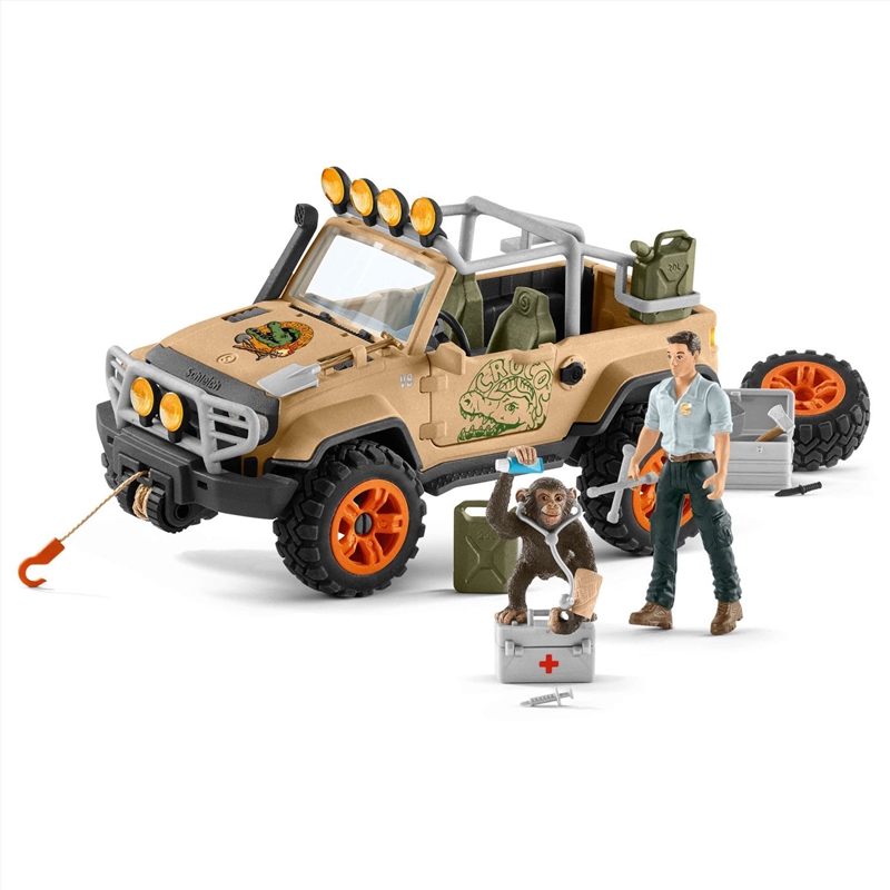 Schleich Figure - 4x4 Vehicle With Winch/Product Detail/Play Sets