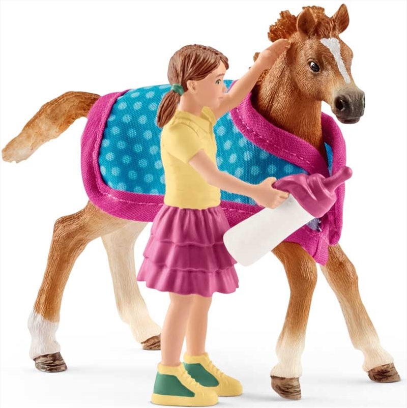 Schleich Figure - Foal With Blanket/Product Detail/Play Sets