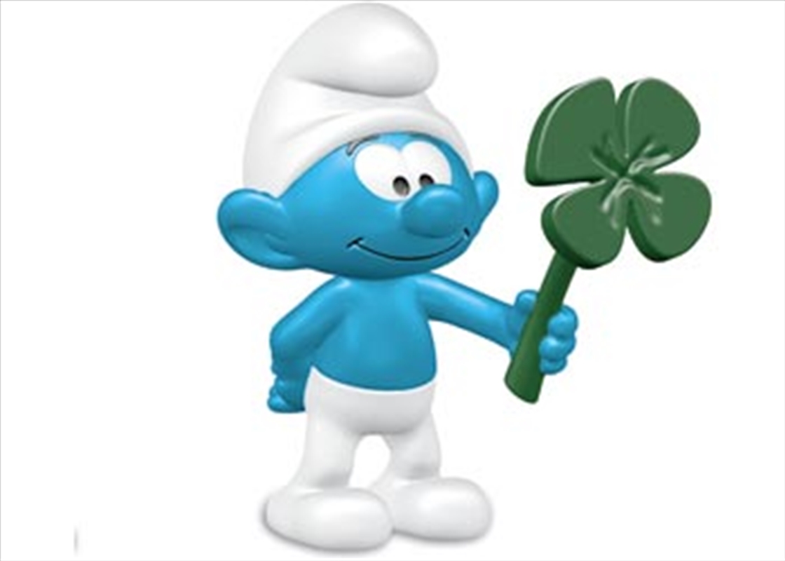 Schleich - Smurf with Clover Leaf/Product Detail/Play Sets