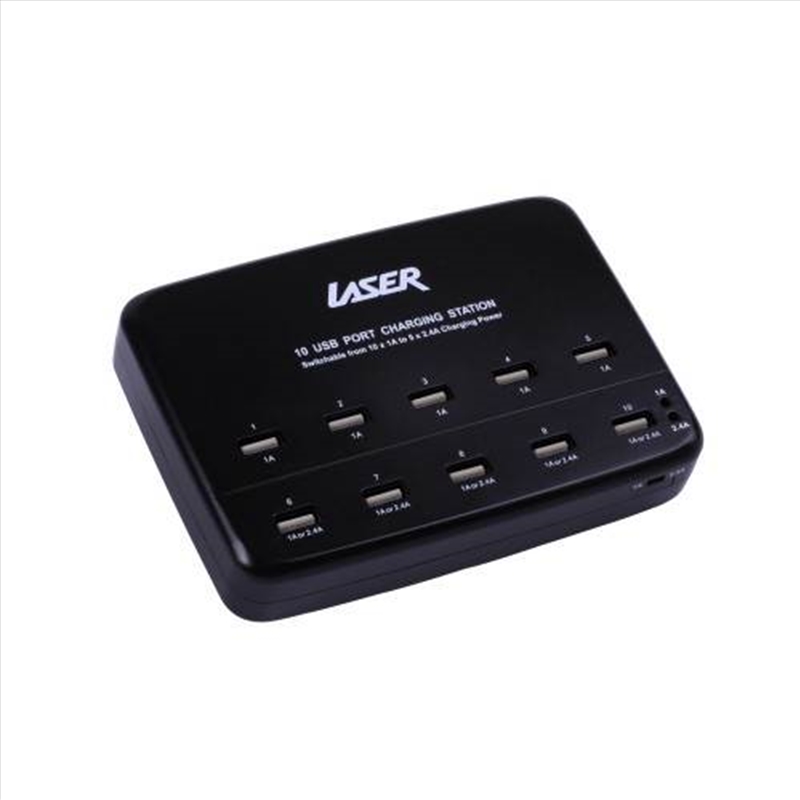 Laser - 10 Usb Port Charging Station B/Product Detail/Power Adaptors