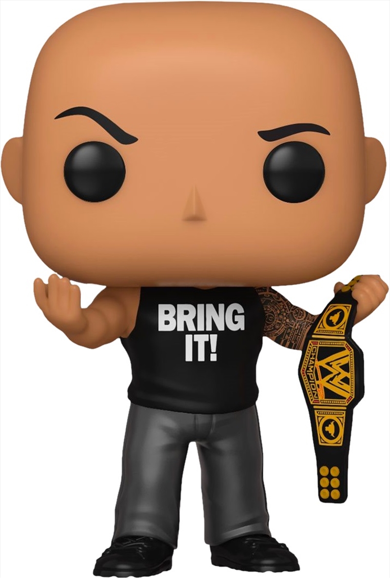 WWE - The Rock w/Championship Belt Metallic US Exclusive Pop! Vinyl [RS]/Product Detail/Sport