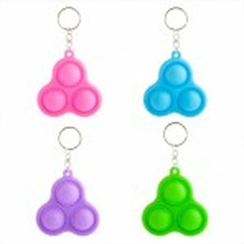 Triple Push And Pop Keychain (COLOUR SENT AT RANDOM)/Product Detail/Keyrings