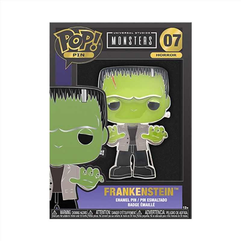 Universal Monsters - Frankenstein 4" Pop! Enamel Pin/Product Detail/Buttons & Pins