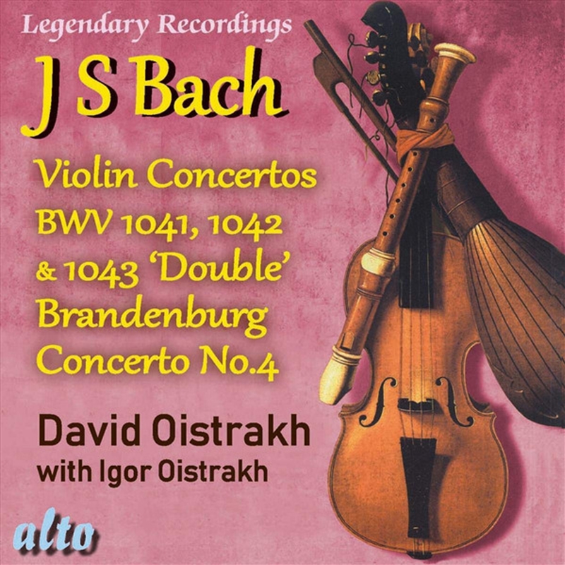 Bach Violin Cons 1 2 3 Plus Brandenburg Con No.4/Product Detail/Classical