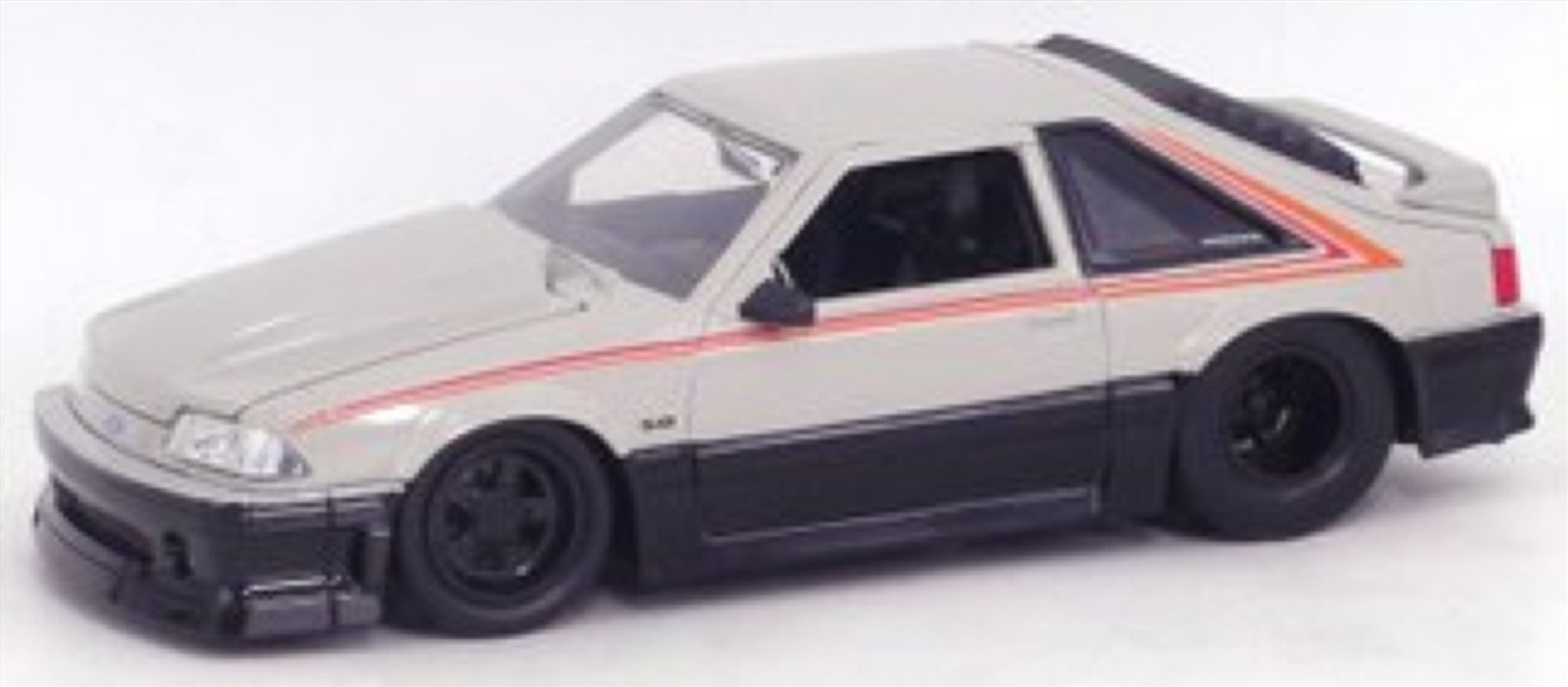 Big Time Muscle - Ford Mustang GT 1989 Grey / Black 1:24 Scale Diecast Vehicle/Product Detail/Figurines