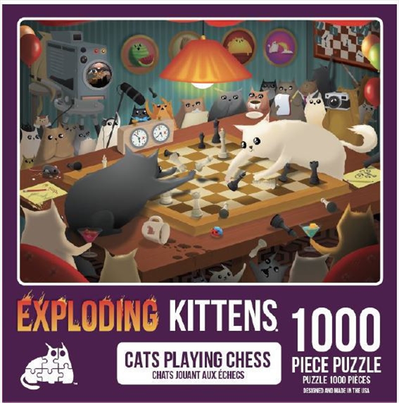 Cats Playing Chess 1000 Piece Puzzle/Product Detail/Nature and Animals