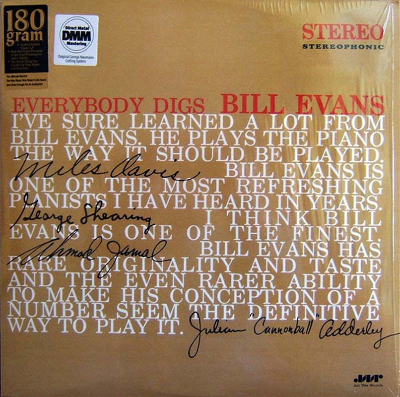 Everybody Digs Bill Evans/Product Detail/Jazz