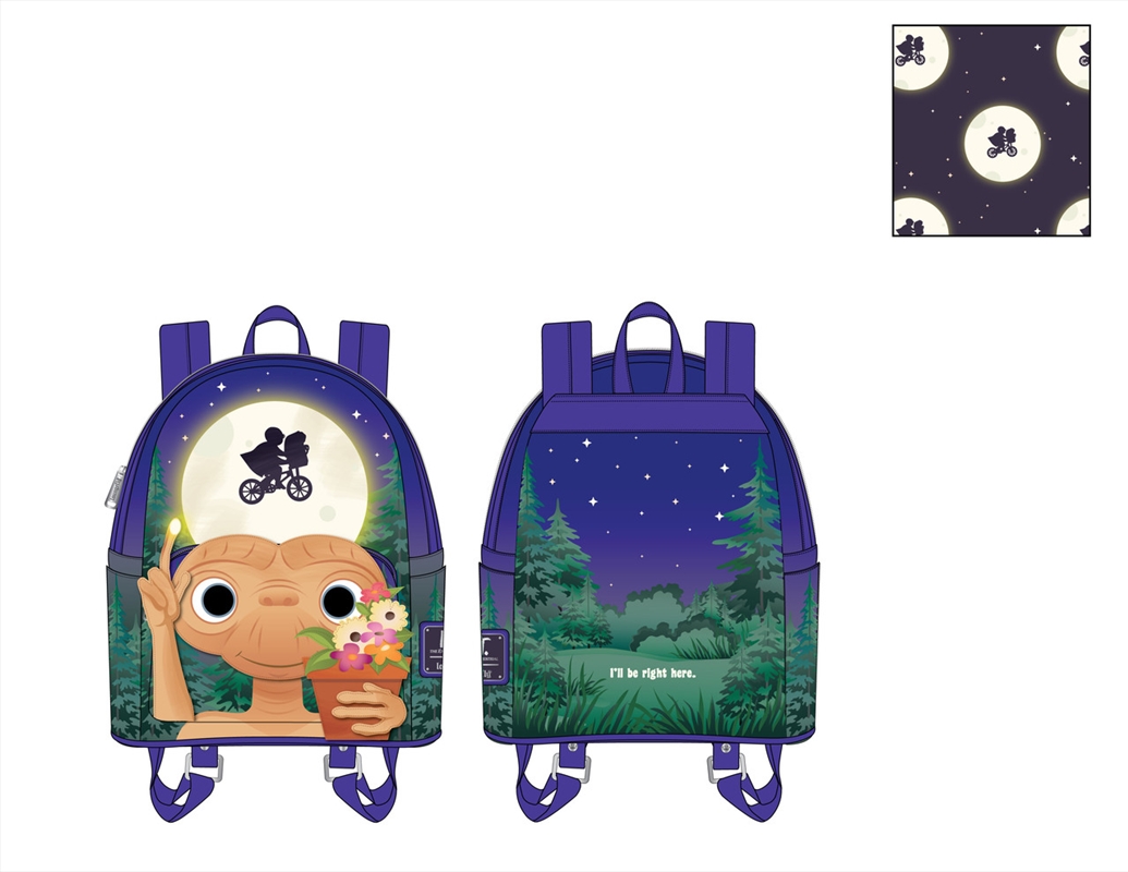 Loungefly - E.T. the Extraterrestrial - Ill Be Right Here Mini Backpack/Product Detail/Bags