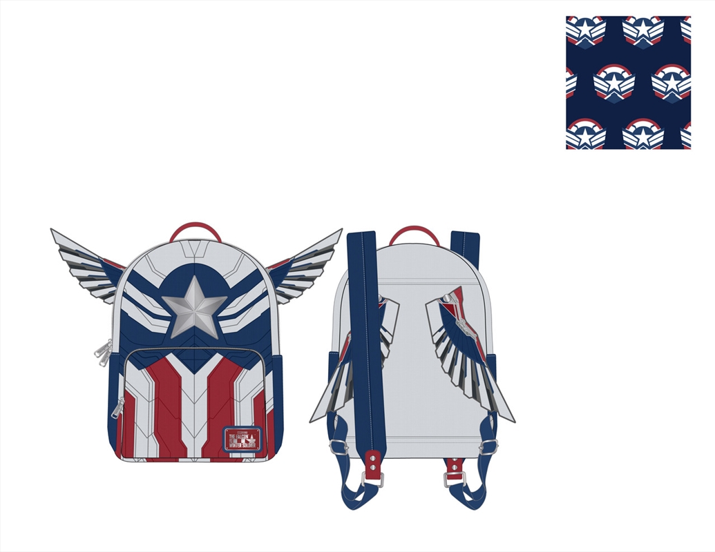 Loungefly - The Falcon and the Winter Soldier - Captain America Mini Backpack/Product Detail/Bags