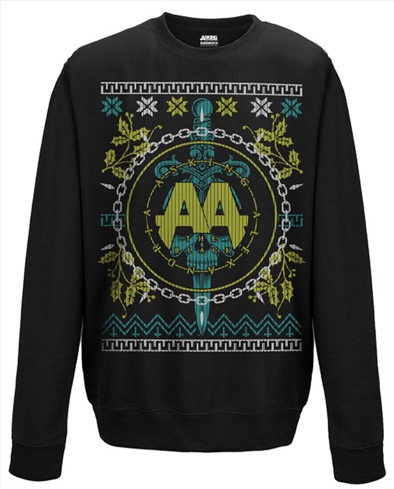 Asking Alexandria Christmas Light Crew Neck Sweater Unisex Size Small Jumper/Product Detail/Outerwear