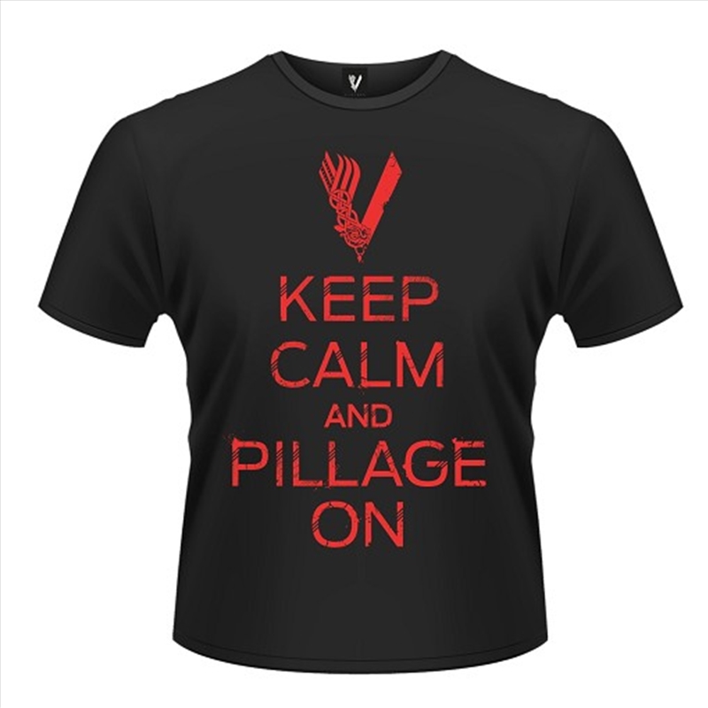 Vikings Keep Calm Unisex Size Small Tshirt/Product Detail/Shirts