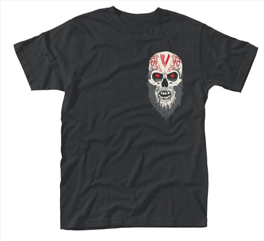 Vikings Skull Front & Back Print Unisex Size Small Tshirt/Product Detail/Shirts