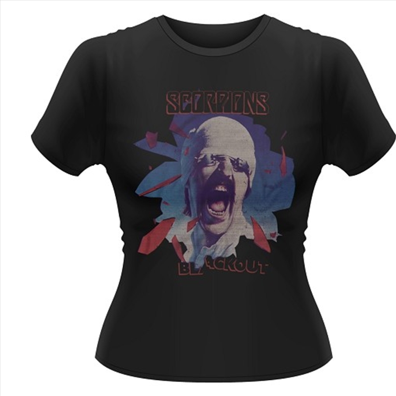 Scorpions Black Out Girlie Womens Size 8 Tshirt/Product Detail/Shirts