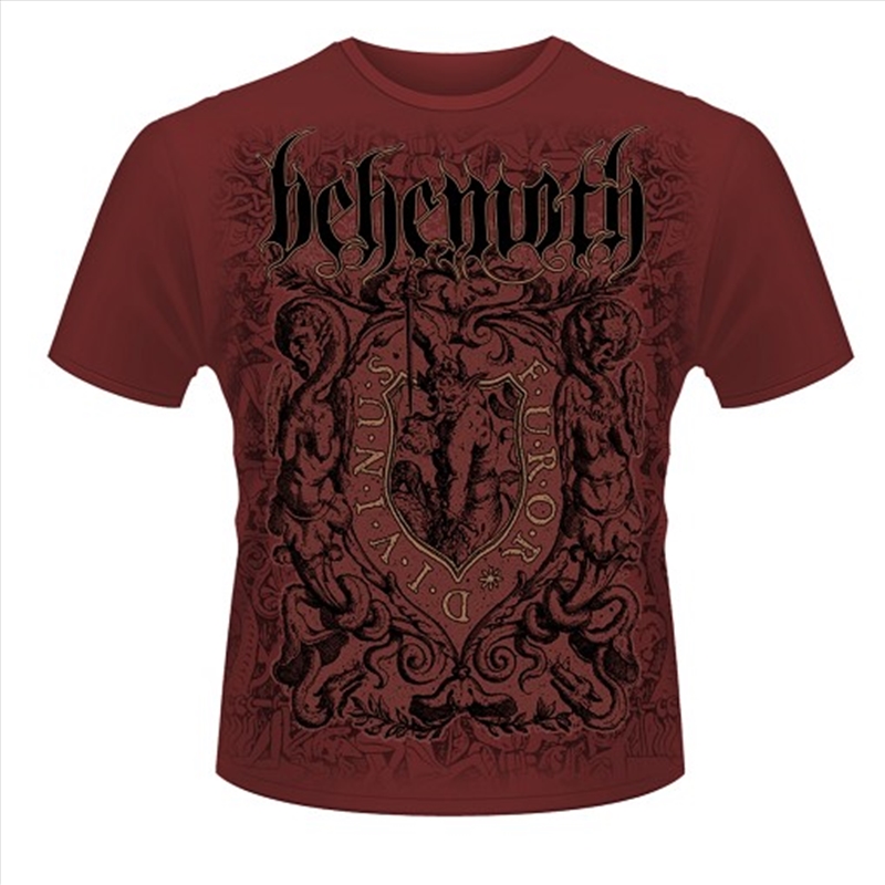 Behemoth Furor Divinus Maroon Unisex Size Medium Tshirt/Product Detail/Shirts