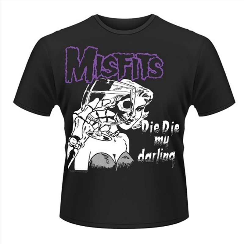 Misfits Die Die My Darling Front & Back Print Unisex Size Xx-Large Tshirt/Product Detail/Shirts