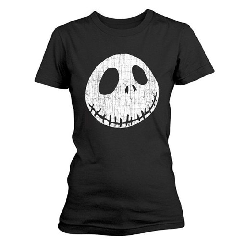 Nightmare Before Christmas Cracked Face Size Womens 12 Tshirt/Product Detail/Shirts