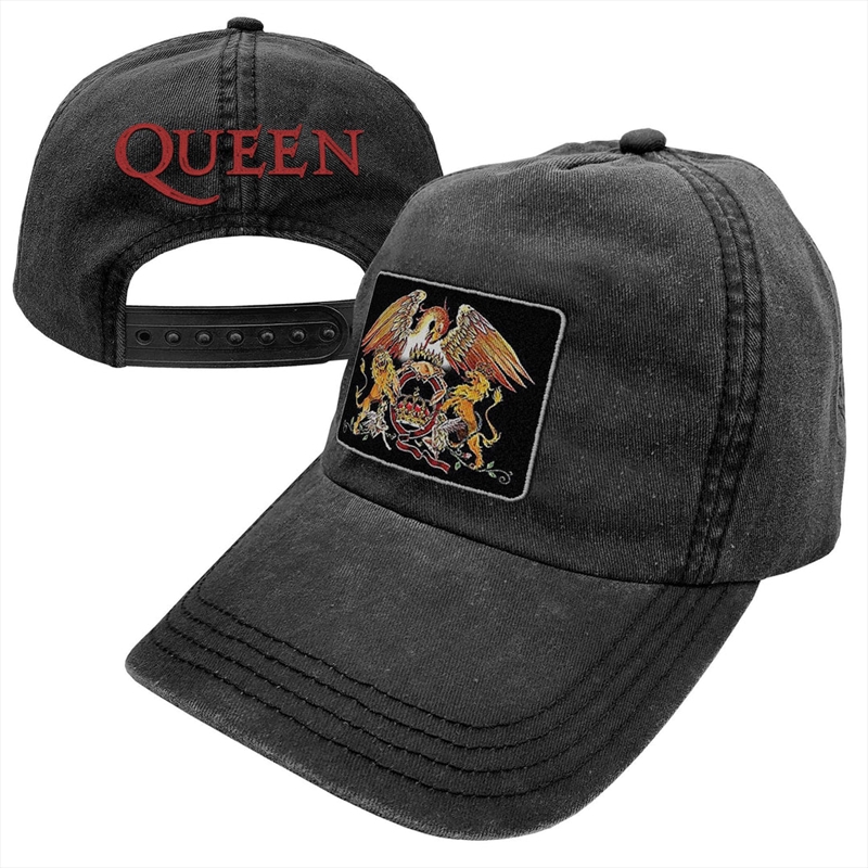 Queen Washed Black Logo Cap/Product Detail/Caps & Hats