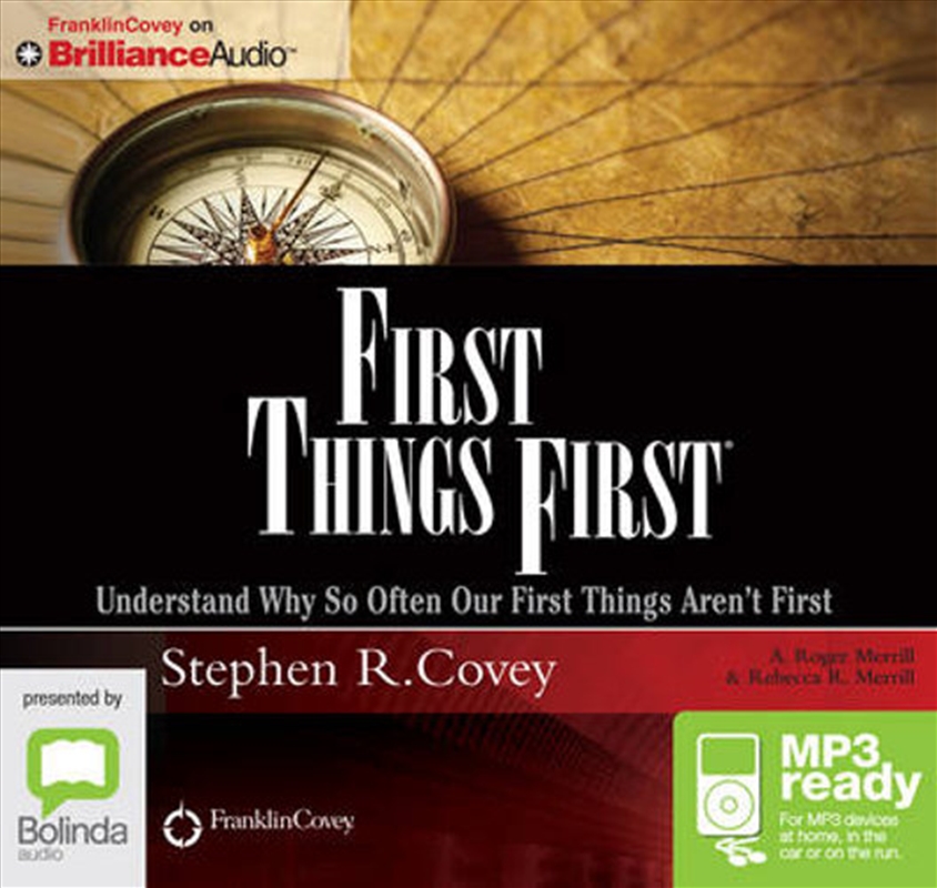 First Things First/Product Detail/Self Help & Personal Development