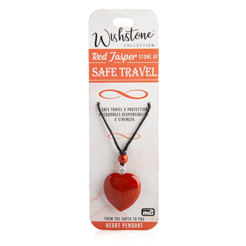 Wishstone Collection Red Jasper Heart Pendant/Product Detail/Jewellery