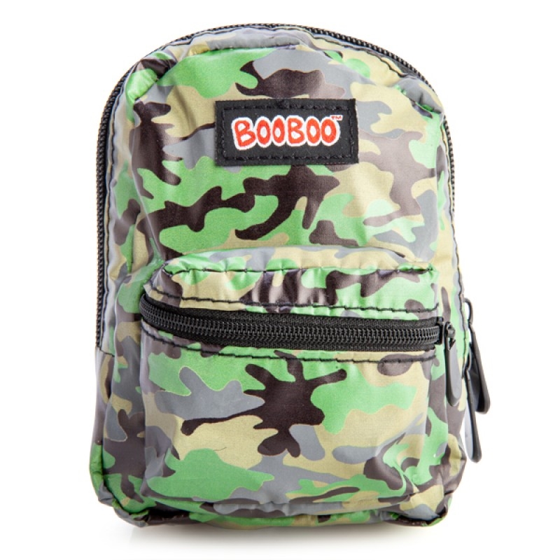Reflective Green/Grey Camo BooBoo Backpack Mini/Product Detail/Bags