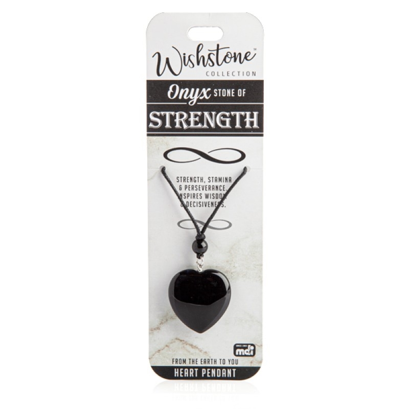 Wishstone Collection Onyx Heart Pendant/Product Detail/Jewellery